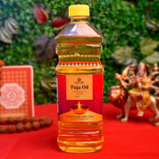 Satvik 450ml Pure Puja Oil for Diya | Smokeless Til Oil for Aarti & Festivals | Handmade Sesame for Deepam | Daily Puja & Hawan Essentials | Available in 450ml & 900ml