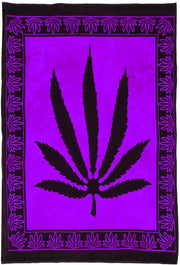 AVA Collections Tapestry Multicoloured Wall Hanging Psychedelic Tapestries Indian Cotton Poster Picnic Sheet Wall Decor Blanket Wall Art Hippie Bedroom Décor (Purple, Meditation Yoga)