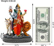 alikiki Hindu Shiva Shakti Statue – 6.5”H Indian God Idol Lord Shiva Murti Item Home Office Temple Mandir Shrine Altar Pooja Decor India Diwali Puja Gifts for Friends Relative