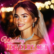 Zoestar Crystal Bridal Wedding Jewelry Set Rhinestone Necklace Earrings Sets Formal Costume Jewelry for Women and Brides