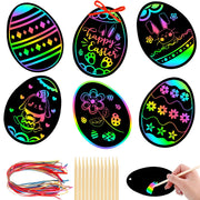 JULMELON 36 PCS Diwali Crafts, Rainbow Scratch Art DIY Scratch Paper Cards Magic Color Diwali Gifts Arts and Craft Kits Bulk Happy Diwali Party Favors School Activities Games