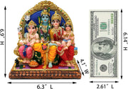 Hindu God Shiva Family Statue - 6.9