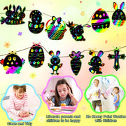 JULMELON 36 PCS Diwali Crafts, Rainbow Scratch Art DIY Scratch Paper Cards Magic Color Diwali Gifts Arts and Craft Kits Bulk Happy Diwali Party Favors School Activities Games