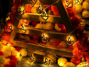 Metal Diwali Diya String Lights - Warm White USB LED Electric Diya Lights for Diwali Gifts, Mandir, Altar, Shrine Pooja Decor - Reusable Hindu Festival Wedding Puja Decorations(2-Pack)