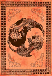 AVA Collections Tapestry Multicoloured Wall Hanging Psychedelic Tapestries Indian Cotton Poster Picnic Sheet Wall Decor Blanket Wall Art Hippie Bedroom Décor (Purple, Meditation Yoga)