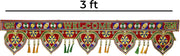 SATVIK Handcrafts Embroidered Toran/Door Valance - Diwali Decorations Hanging Door Valance Shubh Deepawali Puja Bandhanwar. Indian Hindu Festival Decoration Items