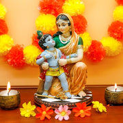 Hindu God Krishna and Yashoda - 7.9