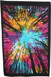 AVA Collections Tapestry Multicoloured Wall Hanging Psychedelic Tapestries Indian Cotton Poster Picnic Sheet Wall Decor Blanket Wall Art Hippie Bedroom Décor (Purple, Meditation Yoga)