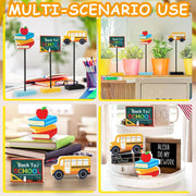 3 Pcs Happy Diwali Table Decorations Indian Festival of Lights Wooden Signs for Hindu Deepavali Party Decor (Diwali)