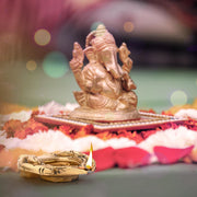 Traditional Brass Leaf Diya for Puja Essential Pooja Article for Aarti Arti Deepak Deepam for Home Temple Décor Accessory Gifts (Leaf Diya)