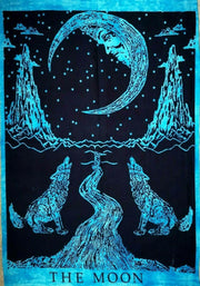 AVA Collections Tapestry Multicoloured Wall Hanging Psychedelic Tapestries Indian Cotton Poster Picnic Sheet Wall Decor Blanket Wall Art Hippie Bedroom Décor (Purple, Meditation Yoga)