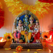 Hindu God Shiva Family Statue - 6.9