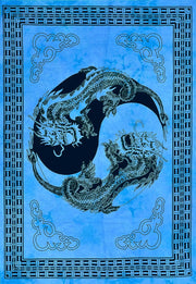 AVA Collections Tapestry Multicoloured Wall Hanging Psychedelic Tapestries Indian Cotton Poster Picnic Sheet Wall Decor Blanket Wall Art Hippie Bedroom Décor (Purple, Meditation Yoga)