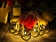 Metal Diwali Diya String Lights - Warm White USB LED Electric Diya Lights for Diwali Gifts, Mandir, Altar, Shrine Pooja Decor - Reusable Hindu Festival Wedding Puja Decorations(2-Pack)