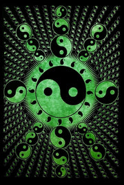 AVA Collections Tapestry Multicoloured Wall Hanging Psychedelic Tapestries Indian Cotton Poster Picnic Sheet Wall Decor Blanket Wall Art Hippie Bedroom Décor (Purple, Meditation Yoga)