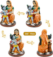 Hindu God Krishna and Yashoda - 7.9
