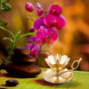 Shubhkart Handmade Solid Brass Indian Oil Lamp Pyali Diya for Puja & Other Religious Rituals | Home Décor, Office & Temples | Festive Gifts (Large)