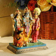 alikiki Hindu God Sita Family Statue - 6.8”H Indian Idol Sita Rama Laksman Hanuman Figure Murti Item Home Office Temple Mandir Shrine Altar Pooja Decor India Diwali Puja Gifts for Friends