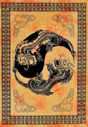 AVA Collections Tapestry Multicoloured Wall Hanging Psychedelic Tapestries Indian Cotton Poster Picnic Sheet Wall Decor Blanket Wall Art Hippie Bedroom Décor (Purple, Meditation Yoga)