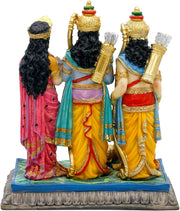 alikiki Hindu God Sita Family Statue - 6.8”H Indian Idol Sita Rama Laksman Hanuman Figure Murti Item Home Office Temple Mandir Shrine Altar Pooja Decor India Diwali Puja Gifts for Friends
