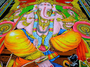 Crafts of India Ganesha/Ganpati Batik Cotton Wall Hanging Painting : Size 43