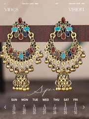 GAUEIOUR Indian Earrings,Vintage Indian Wind Bell Pendant Alloy Earring, Women Ethnic Fashion Jewelry Earring, Personality Souvenir Earrings, Indian Jewelry