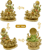 Hindu God Lord Surya Statue - India Home Temple Mandir Puja Idol Murti Pooja Item - Indian Diwali Holi Item Religious Handicraft Figurine