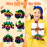 JULMELON 36 PCS Diwali Crafts, Rainbow Scratch Art DIY Scratch Paper Cards Magic Color Diwali Gifts Arts and Craft Kits Bulk Happy Diwali Party Favors School Activities Games