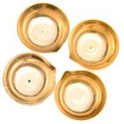 Traditional Brass Leaf Diya for Puja Essential Pooja Article for Aarti Arti Deepak Deepam for Home Temple Décor Accessory Gifts (Leaf Diya)