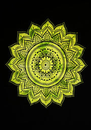 AVA Collections Tapestry Multicoloured Wall Hanging Psychedelic Tapestries Indian Cotton Poster Picnic Sheet Wall Decor Blanket Wall Art Hippie Bedroom Décor (Purple, Meditation Yoga)