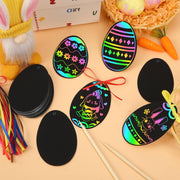 JULMELON 36 PCS Diwali Crafts, Rainbow Scratch Art DIY Scratch Paper Cards Magic Color Diwali Gifts Arts and Craft Kits Bulk Happy Diwali Party Favors School Activities Games