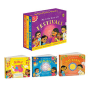 My Little Book of Festivals (Boxset) : Illustrated board books on the Indian festivals of Diwali, Holi and Navratri | Hindu mythology for kids age 3+