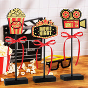 3 Pcs Happy Diwali Table Decorations Indian Festival of Lights Wooden Signs for Hindu Deepavali Party Decor (Diwali)