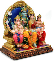 Hindu God Shiva Family Statue - 6.9