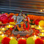 Hindu God Radha Krishna Statue - 6.6