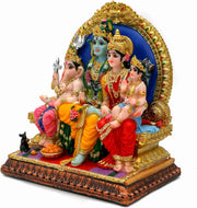 Hindu God Shiva Family Statue - 6.9