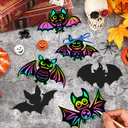 JULMELON 36 PCS Diwali Crafts, Rainbow Scratch Art DIY Scratch Paper Cards Magic Color Diwali Gifts Arts and Craft Kits Bulk Happy Diwali Party Favors School Activities Games