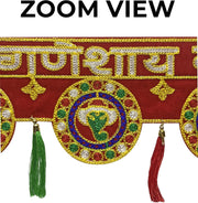 SATVIK Handcrafted Embroidered Toran/Door Valance - Diwali Decorations Hanging Door Valance Shubh Deepawali Puja Bandhanwar. Indian Hindu Festival Decoration Item