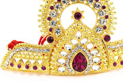 Indian Temple Jewellery Crown for Indian Gods Goddess Idols for Temple Gold