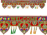 SATVIK Handcrafts Embroidered Toran/Door Valance - Diwali Decorations Hanging Door Valance Shubh Deepawali Puja Bandhanwar. Indian Hindu Festival Decoration Items