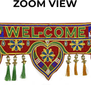 SATVIK Handcrafts Embroidered Toran/Door Valance - Diwali Decorations Hanging Door Valance Shubh Deepawali Puja Bandhanwar. Indian Hindu Festival Decoration Items