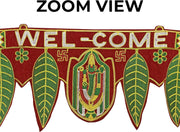 SATVIK 3 ft. Handcrafted Embroidered Toran/Door Valance ,Diwali Decorations Hanging Door Valance Shubh Deepawali Puja Bandhanwar. Indian Hindu Festival Decorations Items