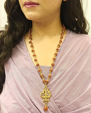 Efulgenz Indian Jewelry Sets for Women Rudraksha Necklace Handmade Jewelry Hindu Religious Spiritual Indian Jewelry Beaded Necklace for Men Women