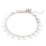 Fashion Sexy Women Silver Color Jewelry Style Indian Traditional Belly Dance Anklet with Jingling silver bell anklet