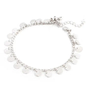 Fashion Sexy Women Silver Color Jewelry Style Indian Traditional Belly Dance Anklet with Jingling silver bell anklet