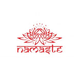 Indian Namaste Lotus Wall Sticker Living Room Background Decal Mural Home Decor Домашний декор