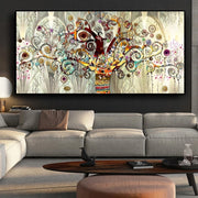 Tree of life by Gustav Klimt Landscape Wall Art Canvas Scandinavian Posters and Prints Modern Wall Art Picture for Living Room