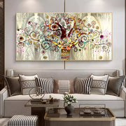 Tree of life by Gustav Klimt Landscape Wall Art Canvas Scandinavian Posters and Prints Modern Wall Art Picture for Living Room