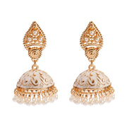 Ethnic Retro Geometric Turkish Jhumka Earrings For Women Indian Jewelry Flower Gold Color Bell Tassel Dangling Earrings