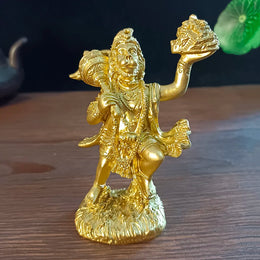 Gold Hanuman Statue Figurine Ornaments Resin Indian Hindu Monkey God Buddha Statues Sculpture Home Decoration Lucky Gift